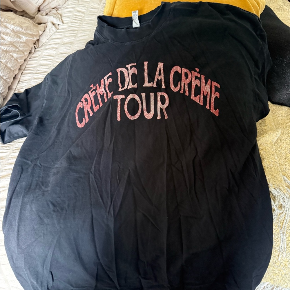 Black Graphic Tee - Crème de la Crème Tour